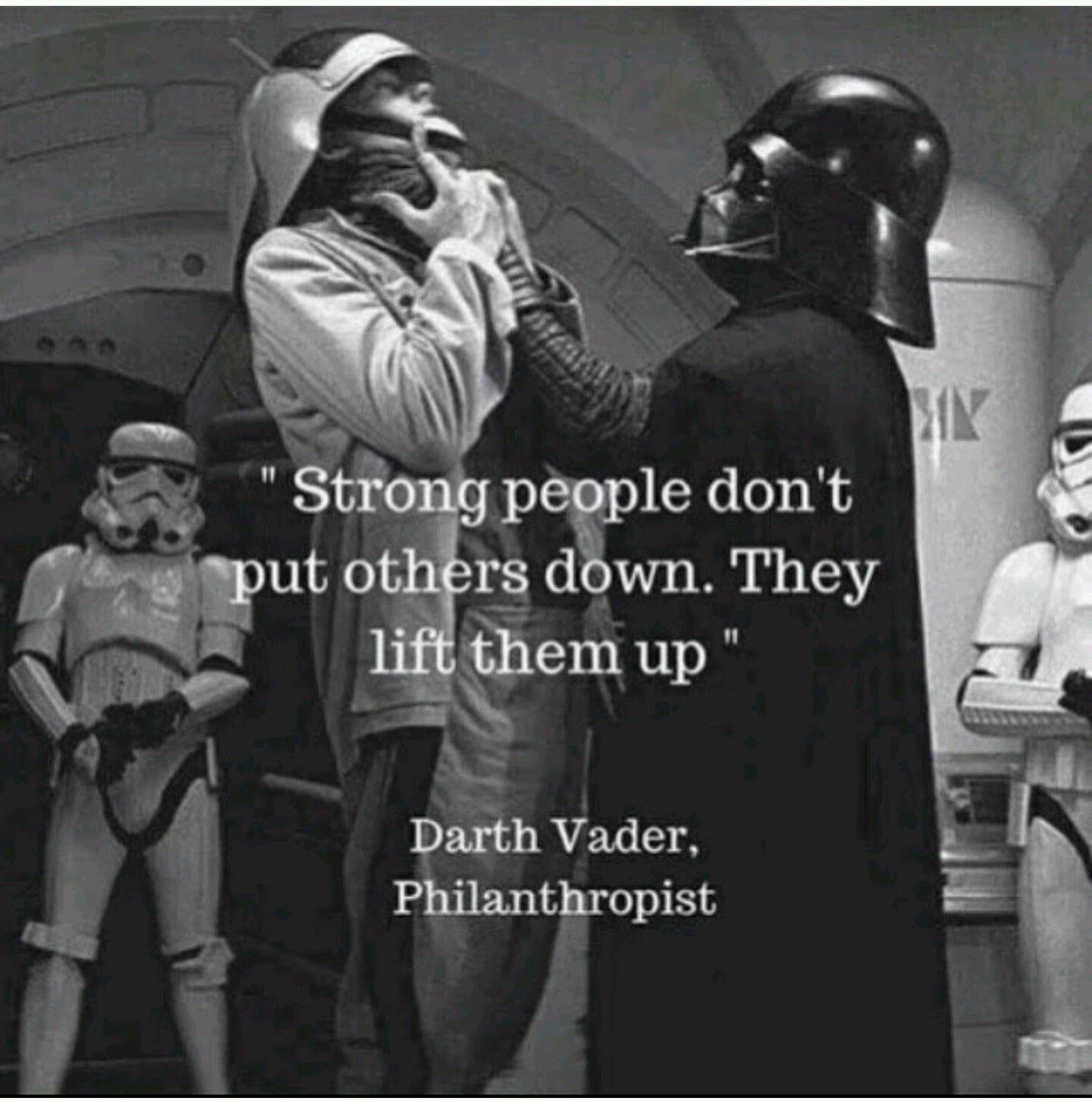 Darth Vader as a philanthropist
