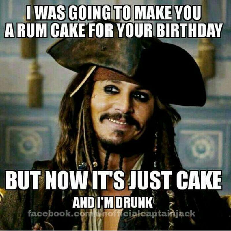 Rum birthday cake