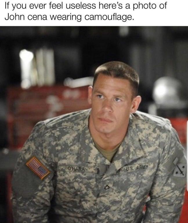 John Cena in Camouflage