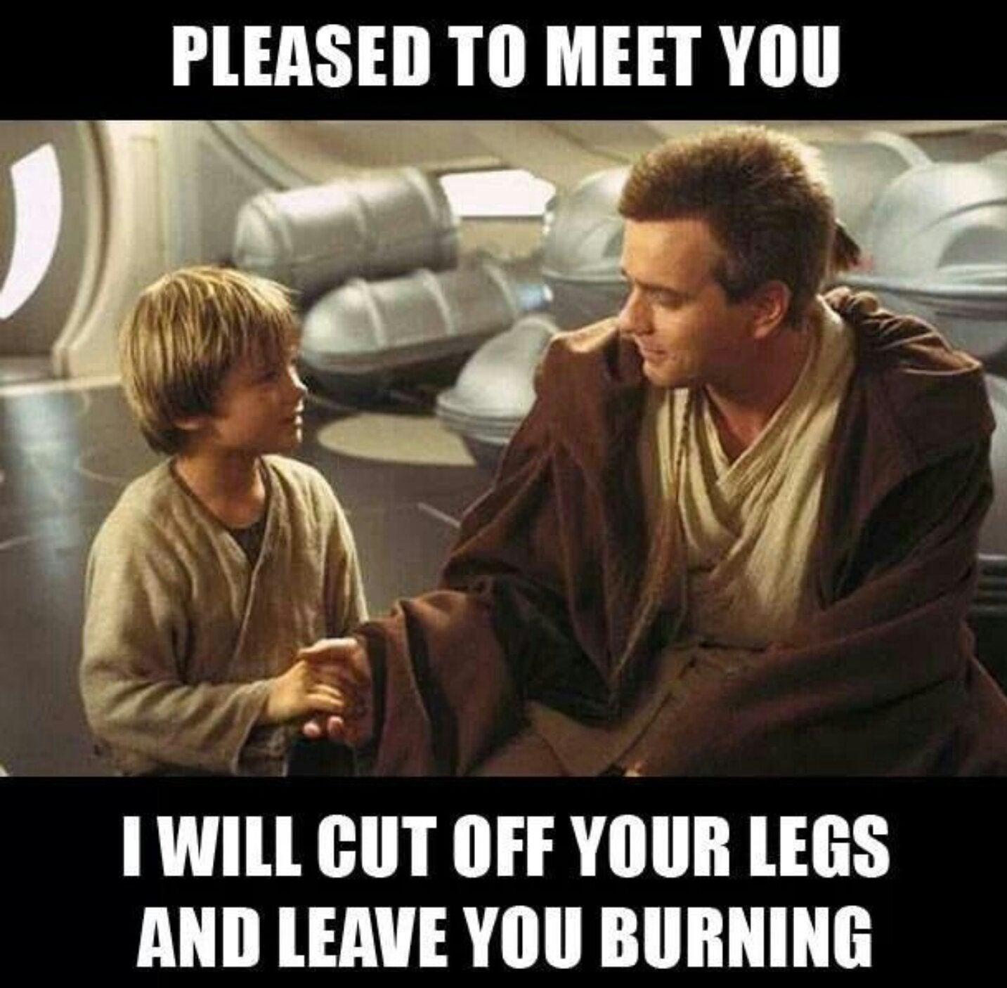 Obi-Wan and little Anakin