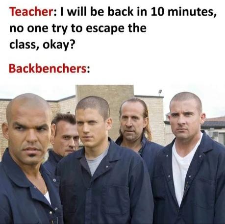 It’s always the backbenchers