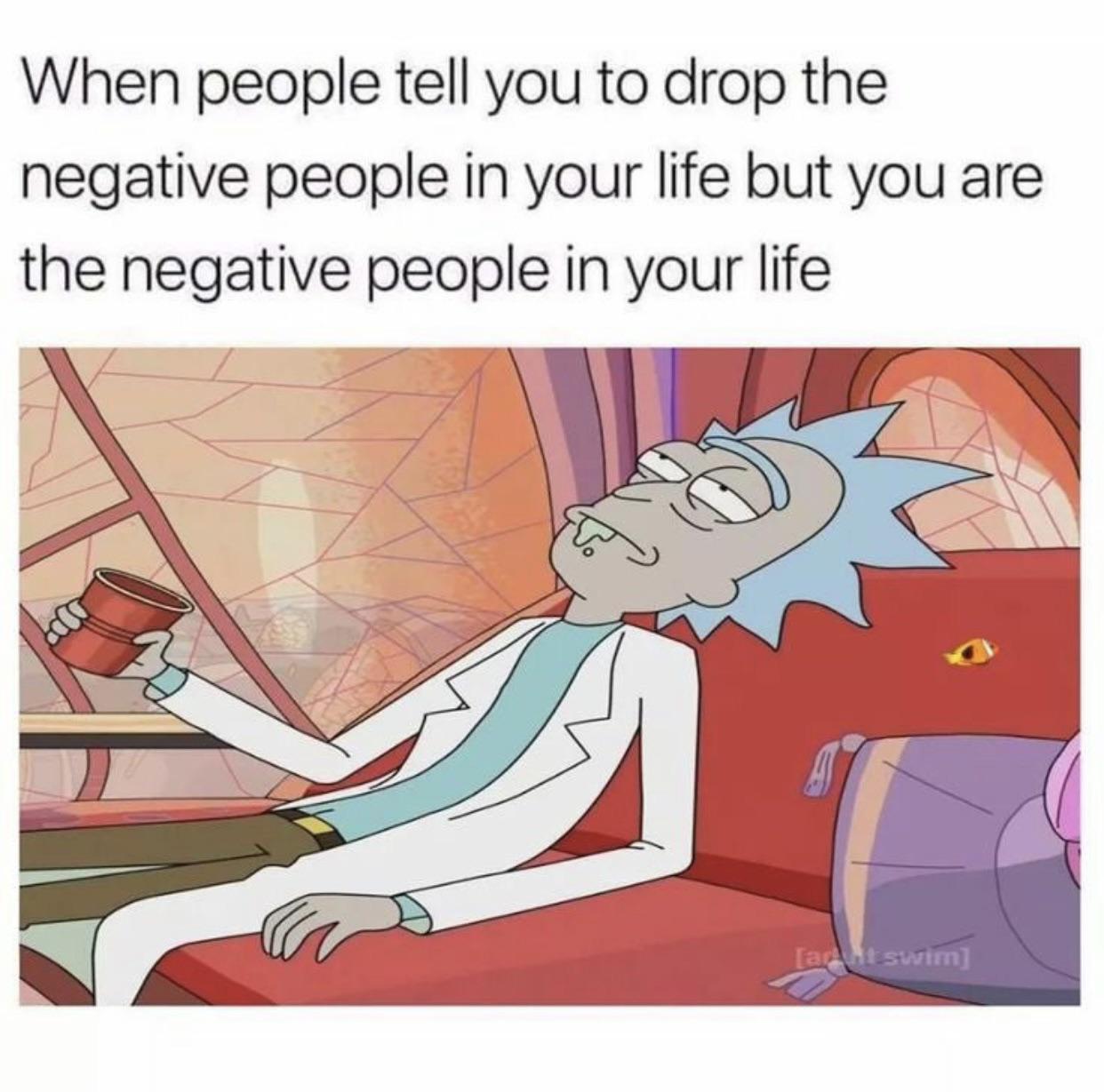 Negative person